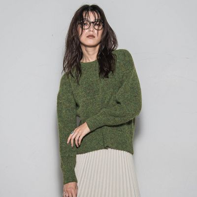 フラッフィークルーネックニット≪手洗い可能≫ | MAYSON GREY（Women