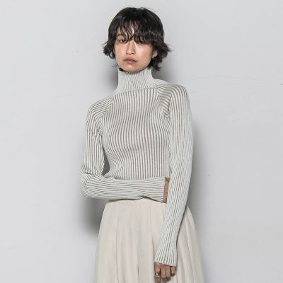 MAYSON GREY（Women）/メイソングレイ プレーティングリブニットプルオーバー&#8810;手洗い可能&#8811; 02オフホワイト トップス【三越伊勢丹/公式】