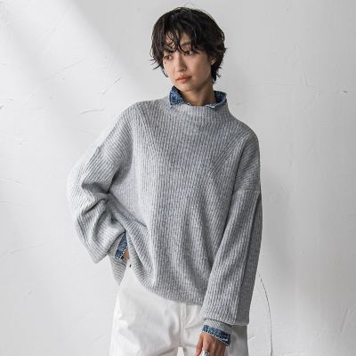 ラメリブボトルネックニット≪手洗い可能≫ | MAYSON GREY (Women