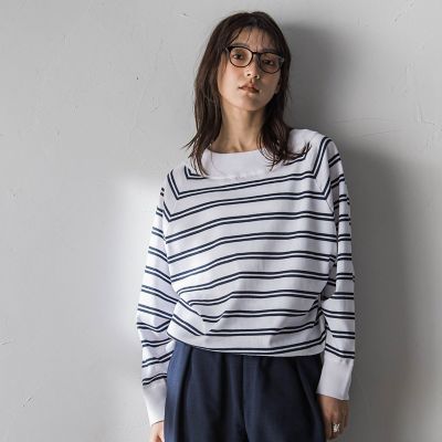 ＜MAYSON GREY（Women）＞ＬＥＶＩＴＡ　Ｖネックドルマンニットプルオーバー