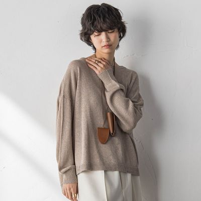 ＜MAYSON GREY（Women）＞ペーパーブレンドルーズニットプルオーバー