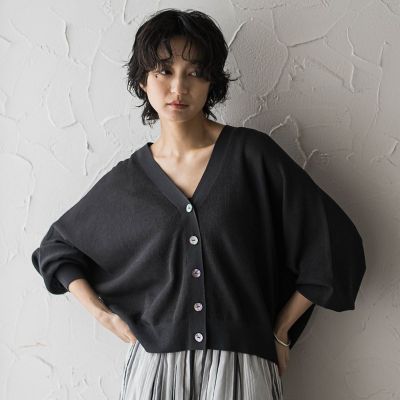 ＜MAYSON GREY（Women）＞シアージャカードドルマンニットカーディガン