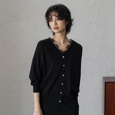 2WAYレースネックニットプルオーバー | MAYSON GREY (Women