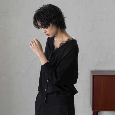 2WAYレースネックニットプルオーバー | MAYSON GREY (Women