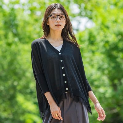 裾レースサラサラシアーカーディガン | MAYSON GREY (Women)/メイソン