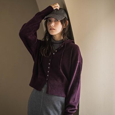 ベロアモールフーディカーディガン | MAYSON GREY (Women)/メイソン
