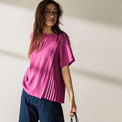 プリーツプリーズ 濃ピンクビックマダムティ NEW COLORFUL MADAME-T SMALL has 4 fresh colors from NEW