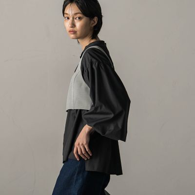 ダブルクロスBACK釦ビスチェ≪洗濯機で洗える≫ | MAYSON GREY