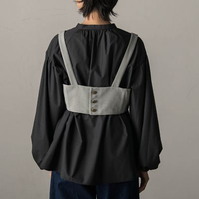 (新品未使用 タグ付き！)アシンメトリーベルト付きビスチェ セール】【LVEU.】フロントベルトブラビスチェ / トップス ビスチェ