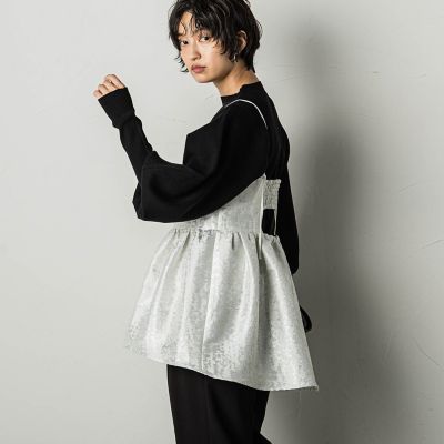 ラメジャカードキャミソール≪セットアップ対応≫
