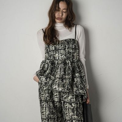 ラメジャカードキャミソール≪セットアップ対応≫
