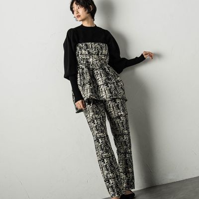 ラメジャカードキャミソール≪セットアップ対応≫