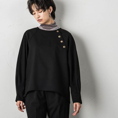 小物などお買い得な福袋 I'm/matereal クルーネックボタンカットソー トップス