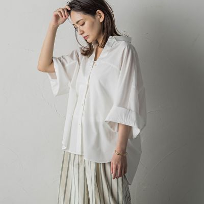 【SALE】MAYSON GREY（Women）/メイソングレイ ワイドカフスドルマンシャツ&#8810;洗濯機で洗える&#8811; 02オフホワイト トップス【三越伊勢丹/公式】