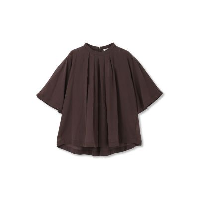 コットンシアーカシュスリーブブラウス≪手洗い可能≫