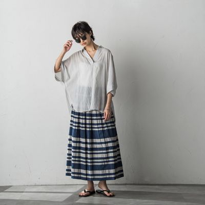 【ＷＥＢ限定カラーあり】バックタックドルマンスキッパーシャツ≪手洗い可能≫