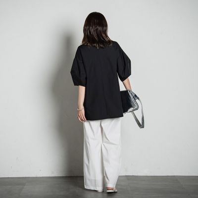 ボリュームスリーブチュニック≪洗濯機で洗える≫