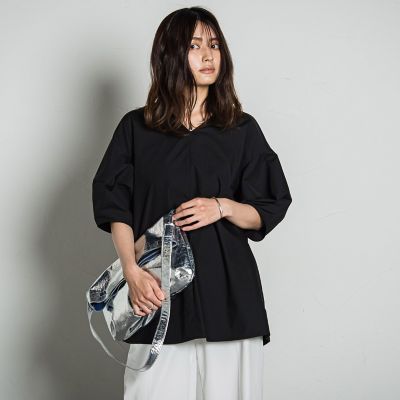 ボリュームスリーブチュニック≪洗濯機で洗える≫