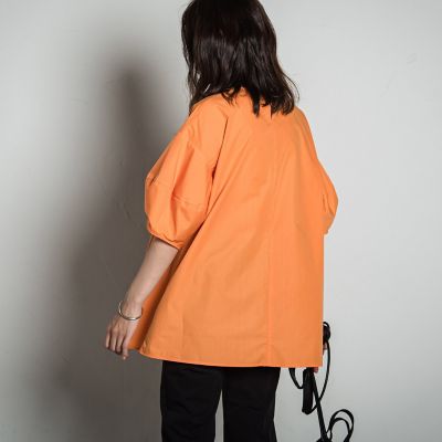 ボリュームスリーブチュニック≪洗濯機で洗える≫