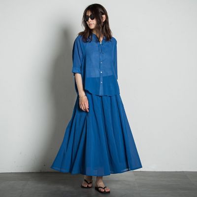 【ＷＥＢ限定】ドライコットン切替ブラウス≪洗濯機で洗える≫