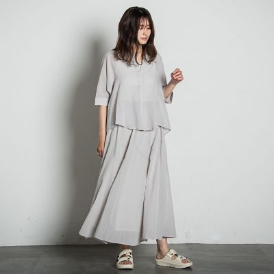 【ＷＥＢ限定】ドライコットン切替ブラウス≪洗濯機で洗える≫