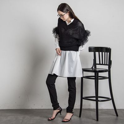 スキッパーチュニックシャツ≪手洗い可能≫