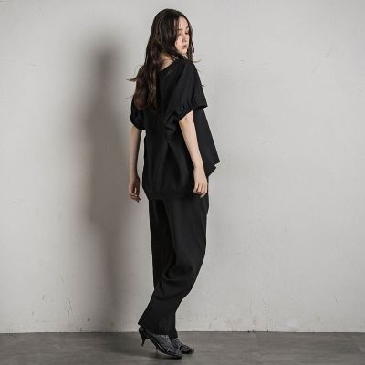ウェザーストレッチバックギャザードルマンブラウス≪洗濯機で洗える≫