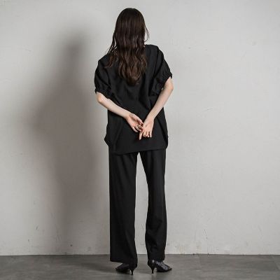 ウェザーストレッチバックギャザードルマンブラウス≪洗濯機で洗える≫