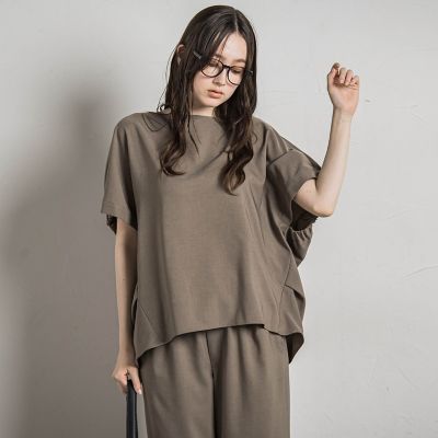 ウェザーストレッチバックギャザードルマンブラウス≪洗濯機で洗える≫