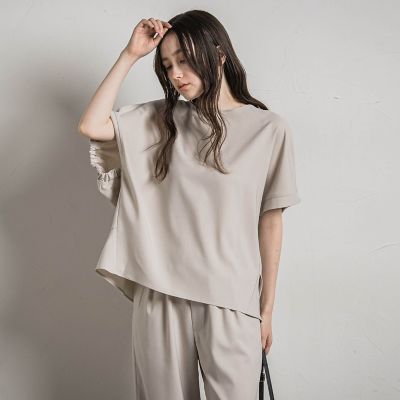 ウェザーストレッチバックギャザードルマンブラウス≪洗濯機で洗える≫