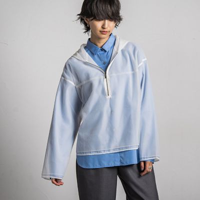 チュールレイヤードフーディプルオーバー≪手洗い可能≫