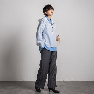 チュールレイヤードフーディプルオーバー≪手洗い可能≫