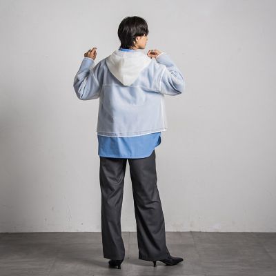 チュールレイヤードフーディプルオーバー≪手洗い可能≫