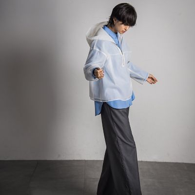 チュールレイヤードフーディプルオーバー≪手洗い可能≫