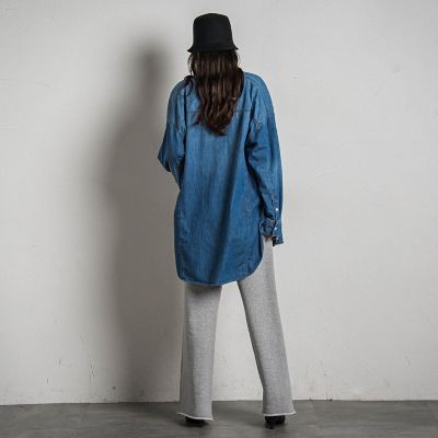 【カタログ掲載】デニムオーバーシャツ≪洗濯機で洗える≫