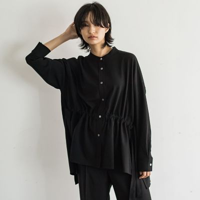 ウエストマークドロストシャツブラウス≪洗濯機で洗える≫