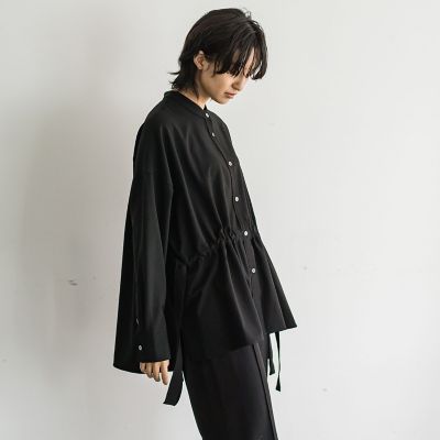 ウエストマークドロストシャツブラウス≪洗濯機で洗える≫