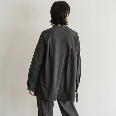 ウエストマークドロストシャツブラウス≪洗濯機で洗える≫