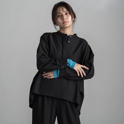 ＜MAYSON GREY（Women）＞【新色追加】サーモサキソニーバックタックスキッパーブラウス≪洗濯機で洗える≫