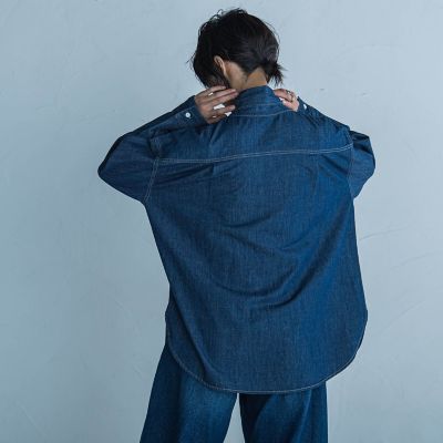 デニムボウタイブラウス≪洗濯機で洗える≫ | MAYSON GREY