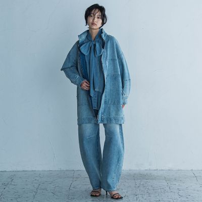 デニムボウタイブラウス≪洗濯機で洗える≫ | MAYSON GREY (Women