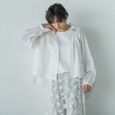 叶えるフーディシャツブルゾン≪洗濯機で洗える≫