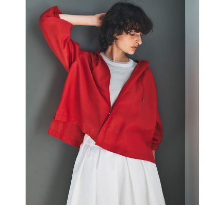 ＜MAYSON GREY（Women）＞叶えるフーディシャツブルゾン≪洗濯機で洗える≫