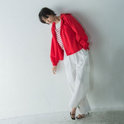 叶えるフーディシャツブルゾン≪洗濯機で洗える≫