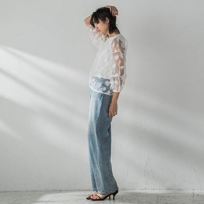 メイソングレイ（MAYSON GREY）/チュールフラワーボリュームブラウス チュールフラワーボリュームブラウス | MAYSON GREY（Women）/メイソン