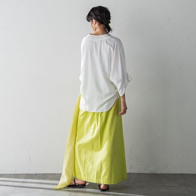 タックワイドスリーブＶネックドルマンブラウス≪手洗い可能≫