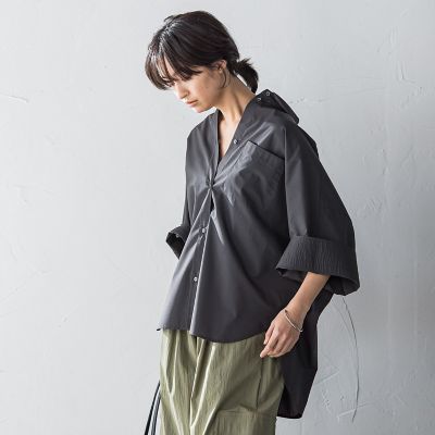 ワイドカフスドルマンシャツ≪洗濯機で洗える≫