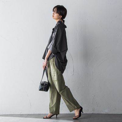 ワイドカフスドルマンシャツ≪洗濯機で洗える≫
