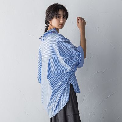 ワイドカフスドルマンシャツ≪洗濯機で洗える≫