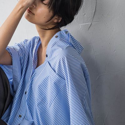 ワイドカフスドルマンシャツ≪洗濯機で洗える≫